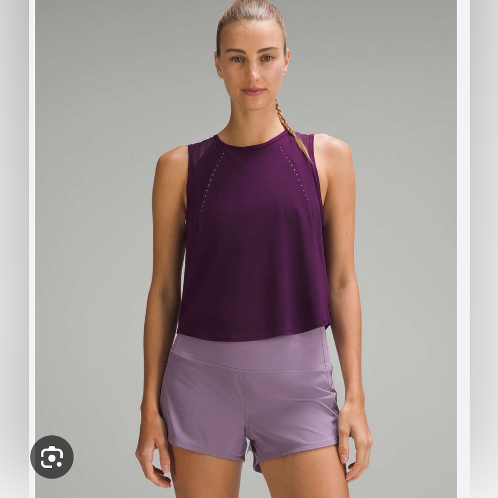 lululemon athletica Purple Cropped Tank Top